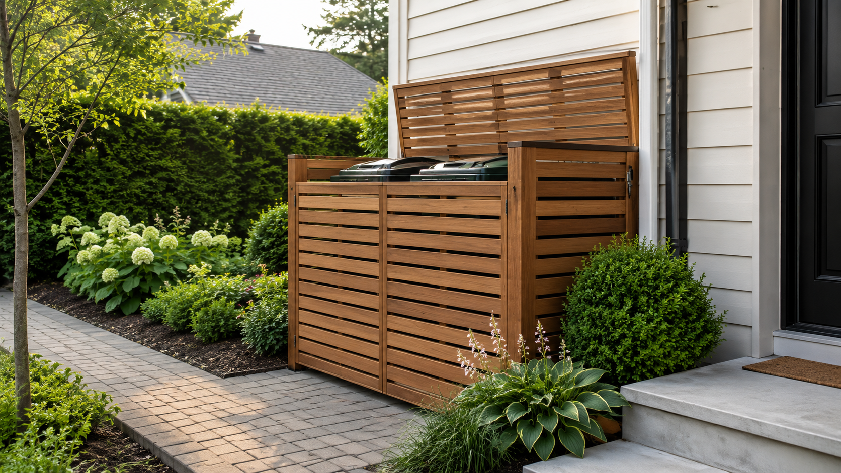 Cacher ses poubelles : 7 solutions pour un jardin enfin net