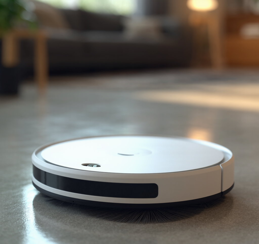 Aspirateur robot blanc