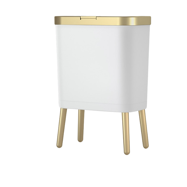 Poubelle de luxe dorée