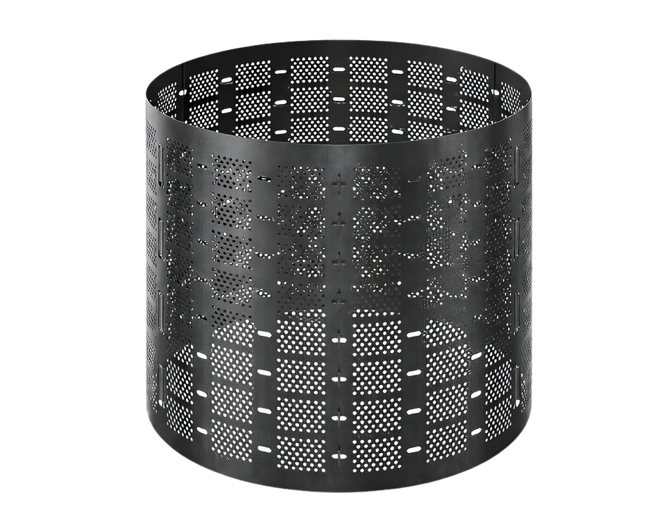 Composteur de jardin de 300L avec couvercle et trappe