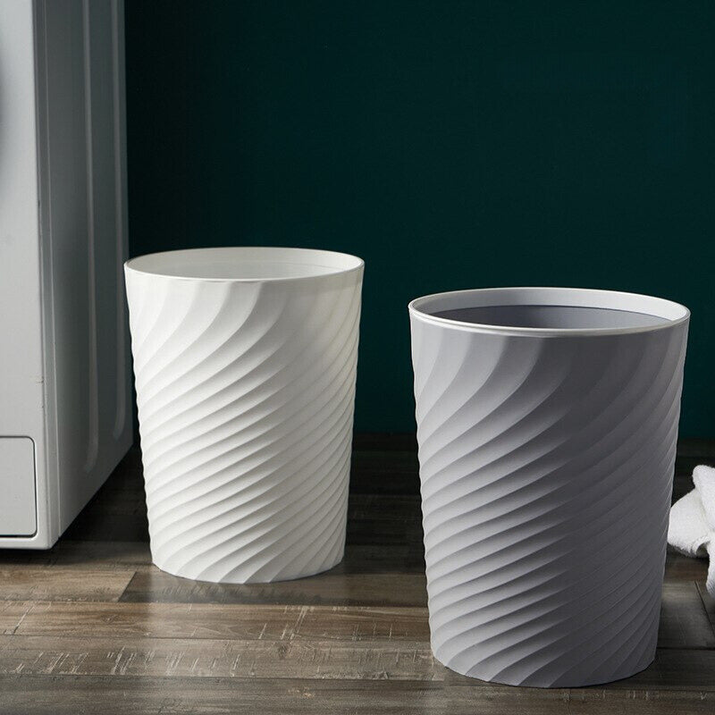 Poubelle Style Nordique - Effet Ondulé
