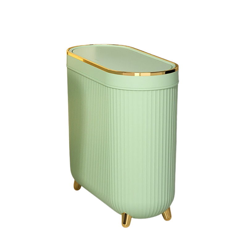 Poubelle de luxe dorée