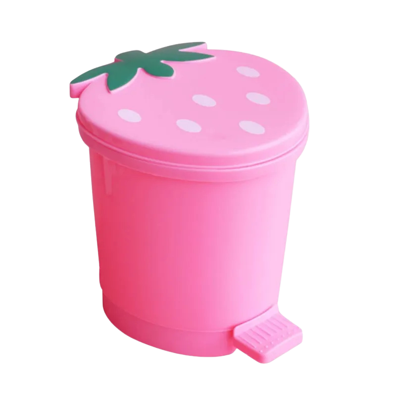Mini Poubelle en Forme de Fraise