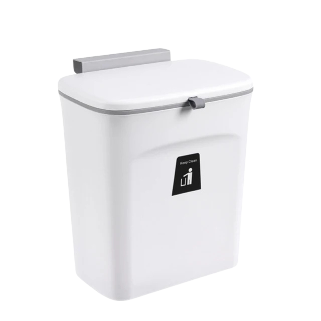 Poubelle murale avec couvercle