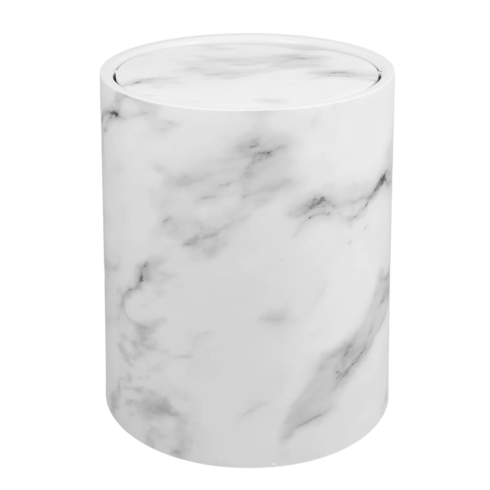 5five Poubelle De Table Côme Effet Marbre – Élégante Et Pratique Beige