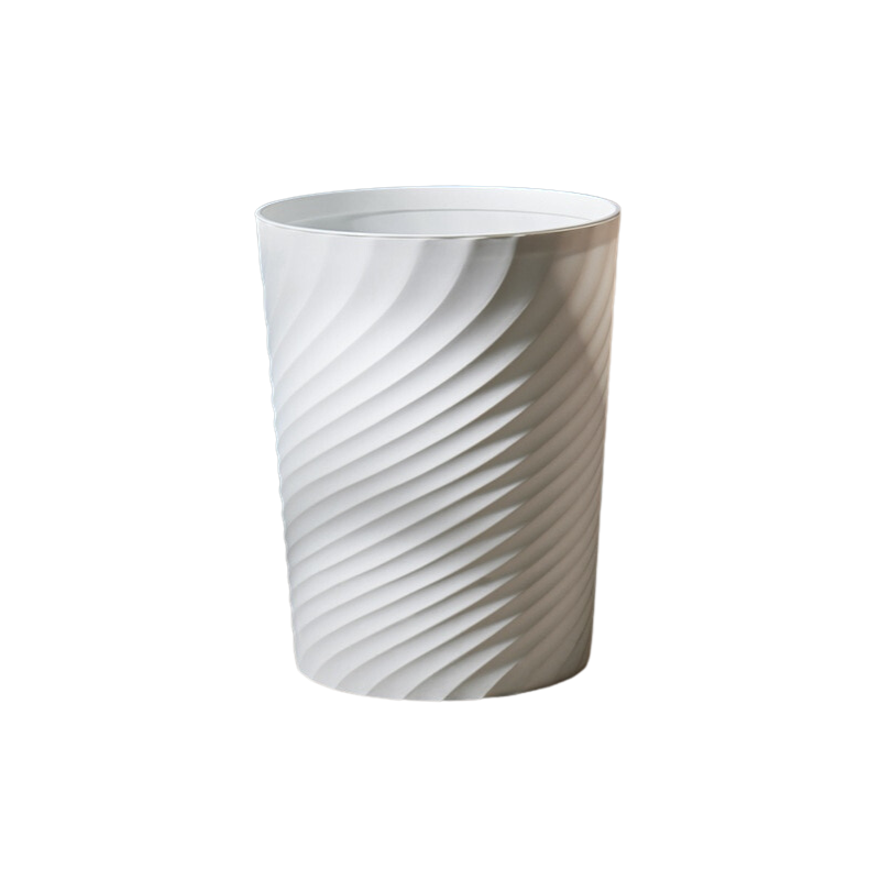 Poubelle Style Nordique - Effet Ondulé