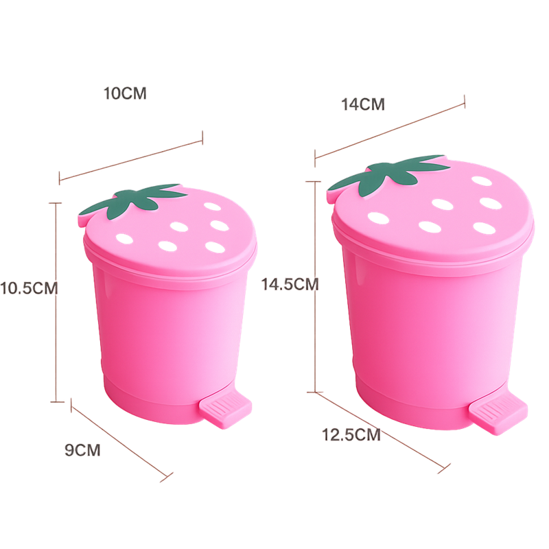 Mini Poubelle en Forme de Fraise