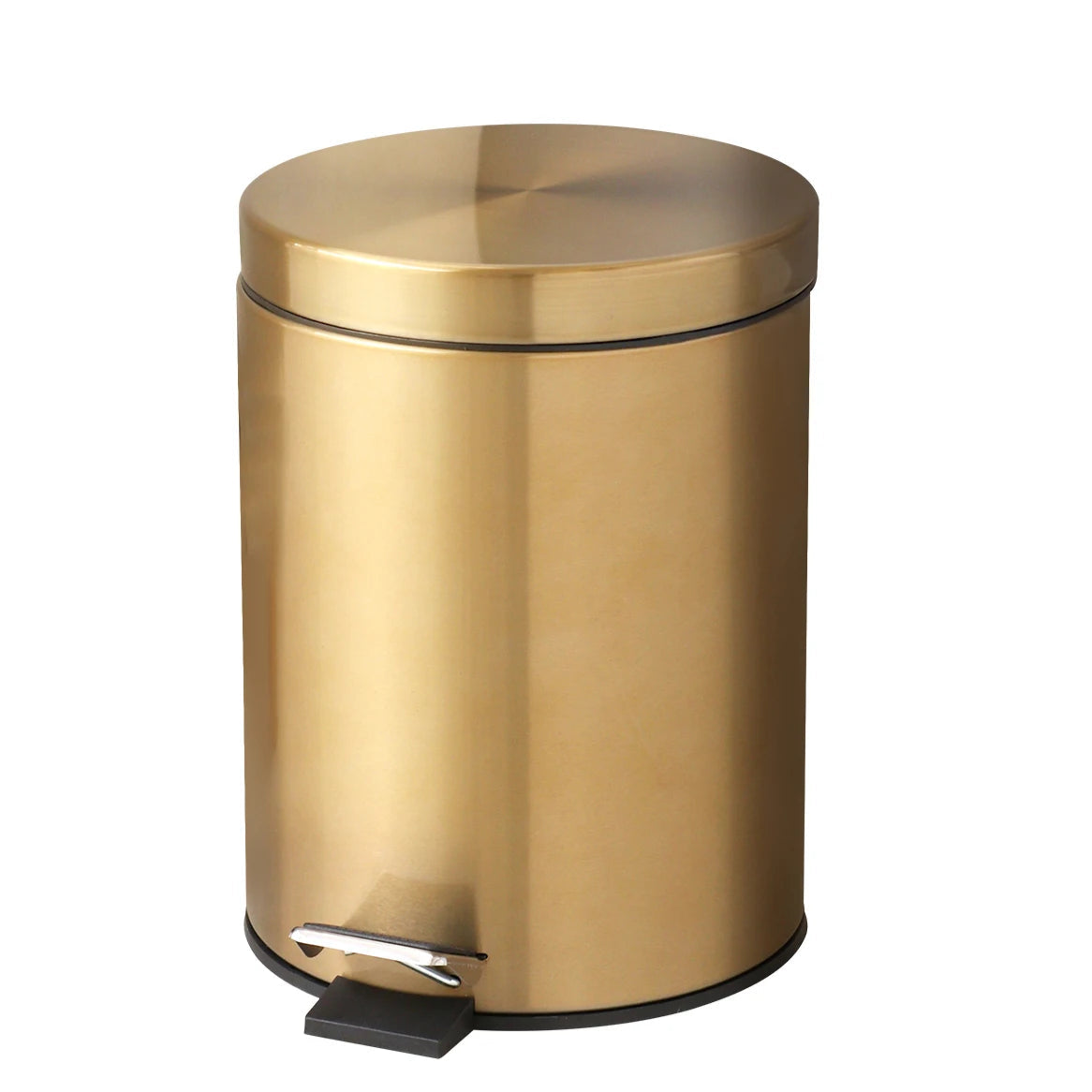 Poubelle de salle de bain Dorée 5L