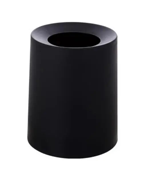 Poubelle ronde à double couche noir