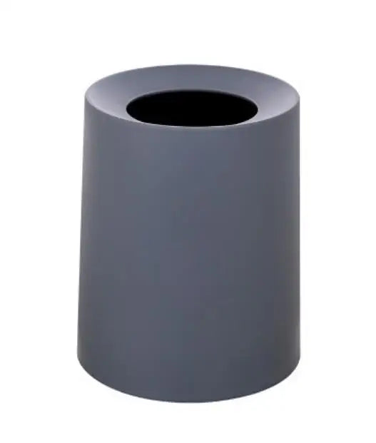 Poubelle ronde à double couche grise