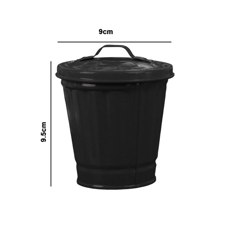 Mini Poubelle de Bureau Noir