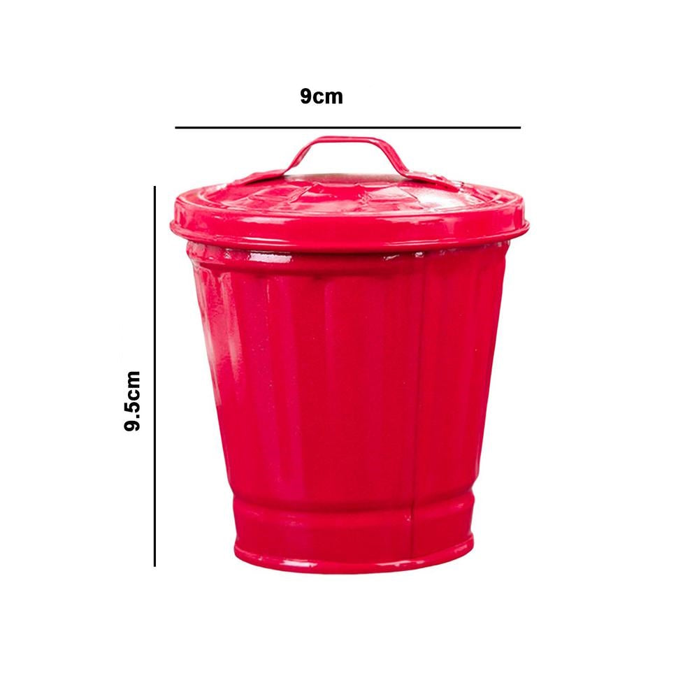 Mini Poubelle de Bureau Rouge