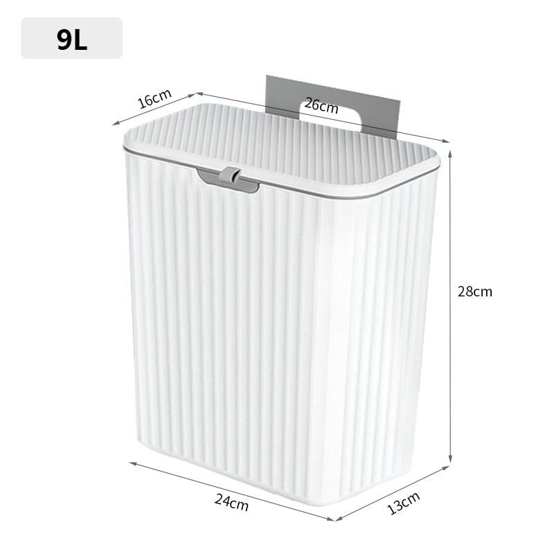 Poubelle de Cuisine Murale avec Couvercle