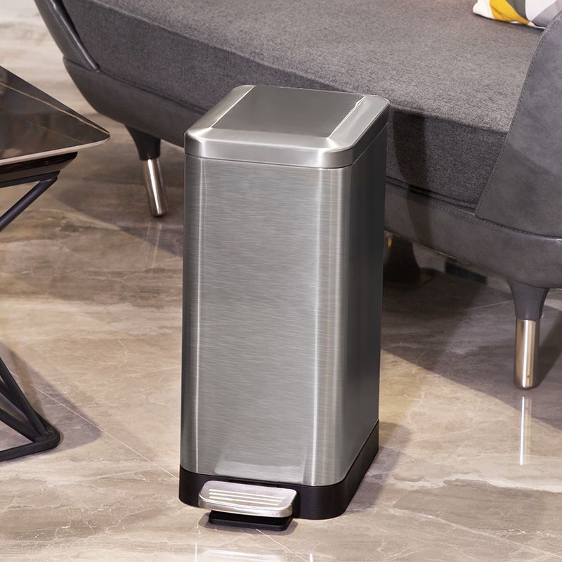 Poubelle de Cuisine Moderne Argent