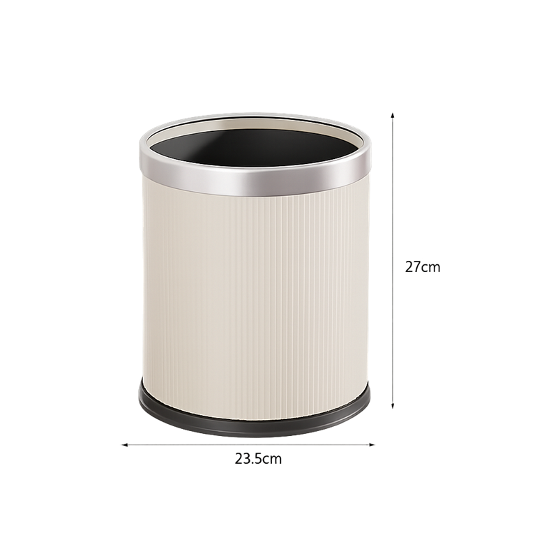 Corbeille à papier moderne ronde en plastique design