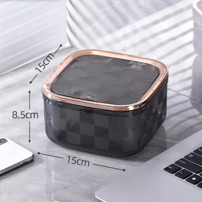 Mini Poubelle Transparente De Bureau