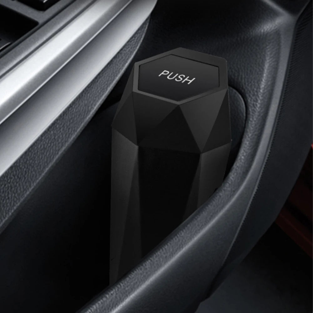 Mini poubelle de voiture portable noir