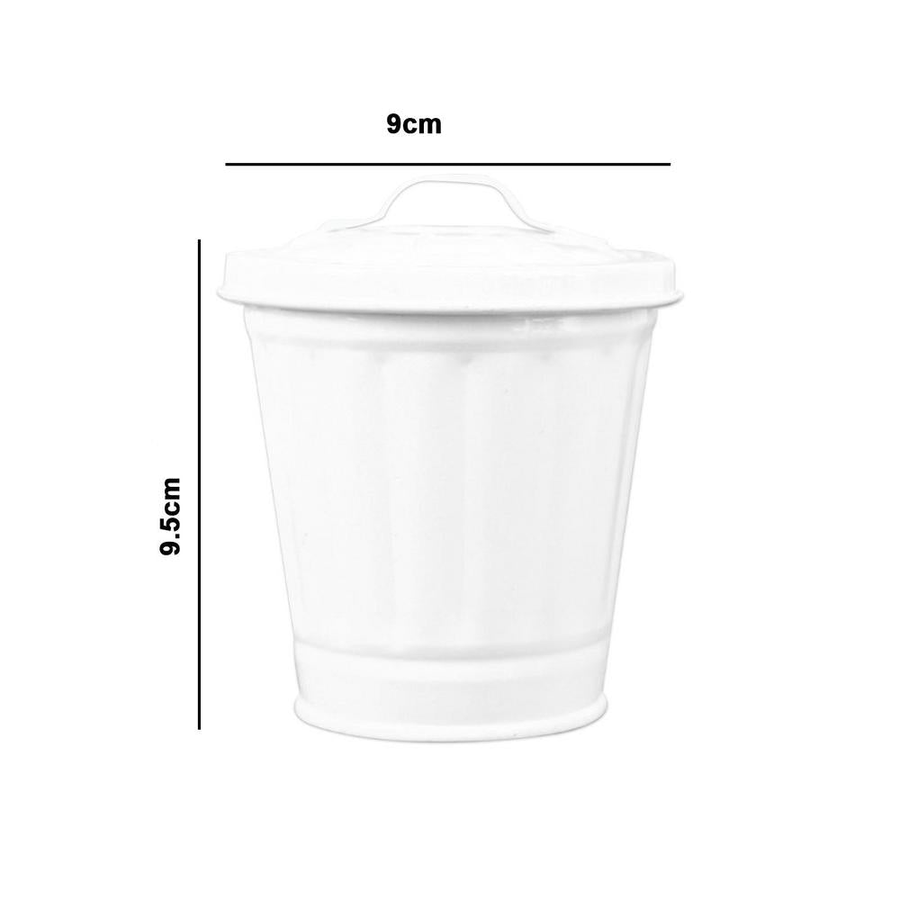 Mini Poubelle de Bureau Blanc