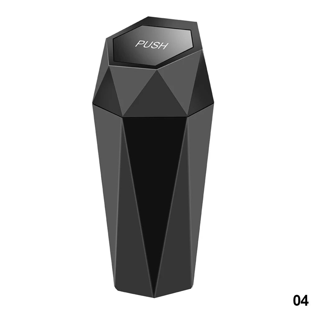 Mini poubelle de voiture portable noir