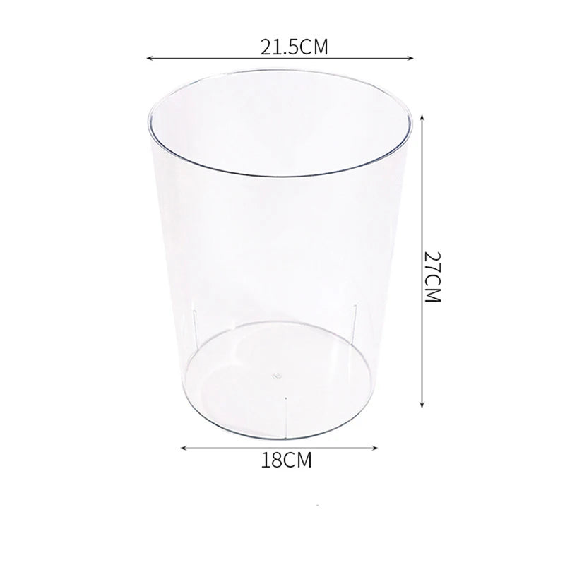 Poubelle transparente haute qualité Dimensions