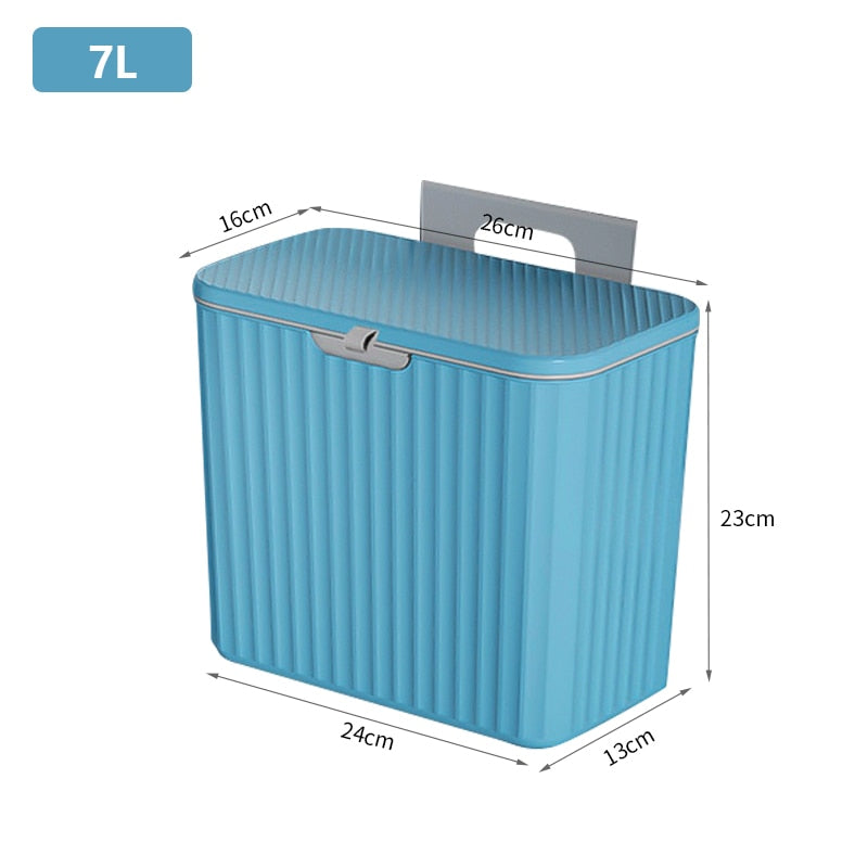 Poubelle de Cuisine Murale avec Couvercle