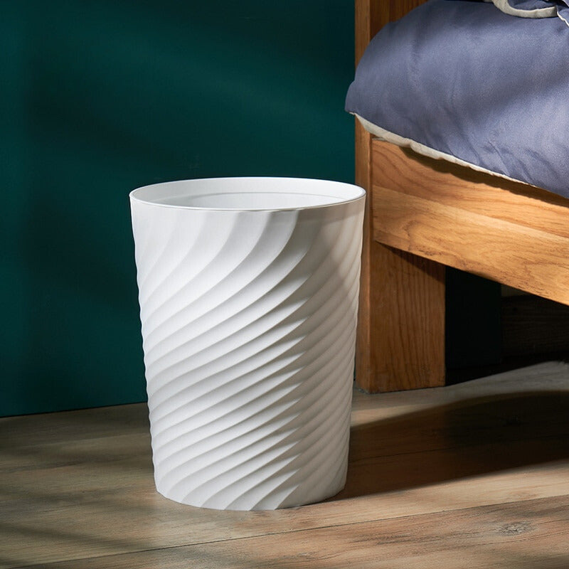 Poubelle Style Nordique - Effet Ondulé
