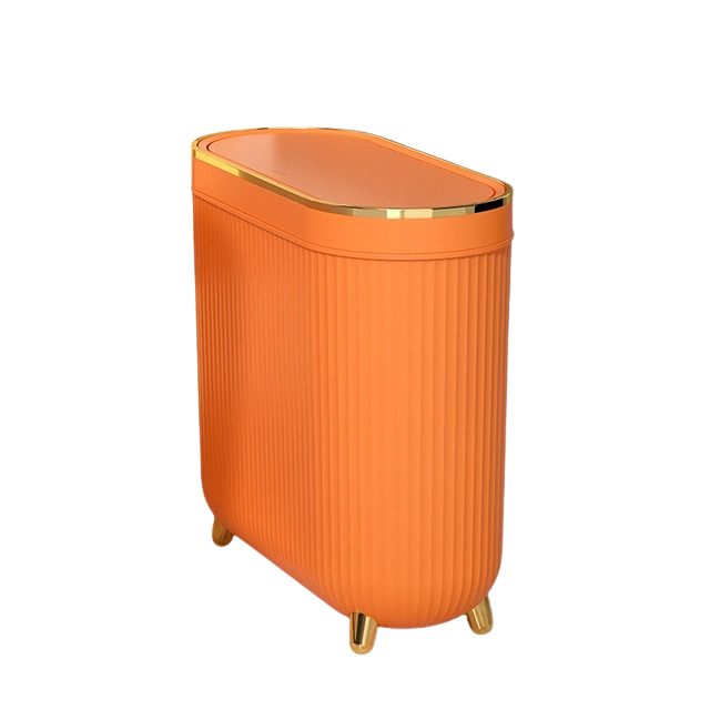 Poubelle de luxe dorée