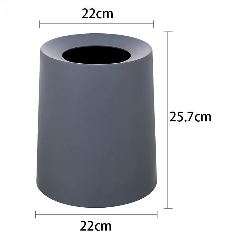 Poubelle ronde à double couche