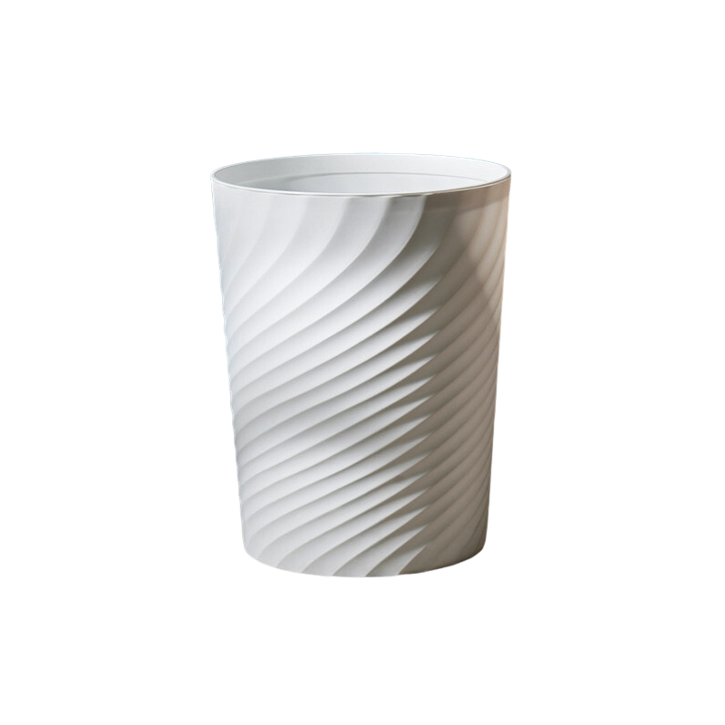 Poubelle Style Nordique - Effet Ondulé