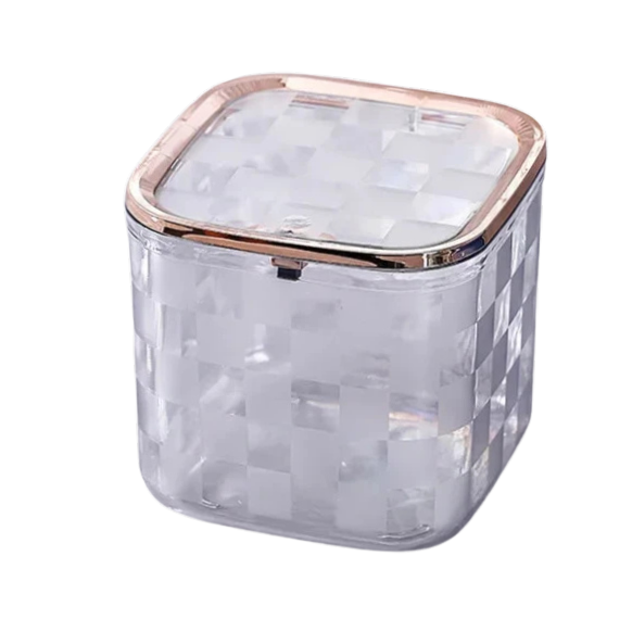 Mini Poubelle Transparente De Bureau