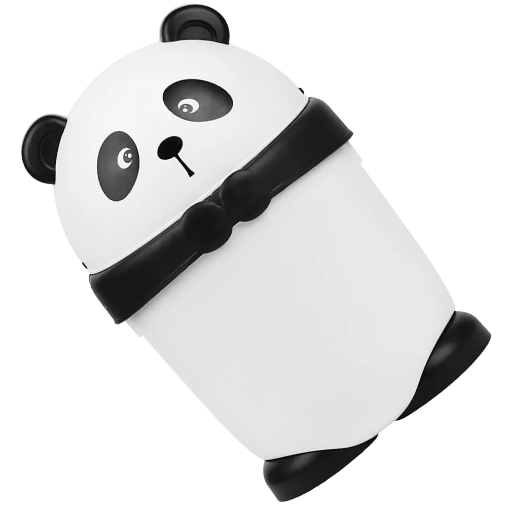 Poubelle décorative design panda avec couvercle