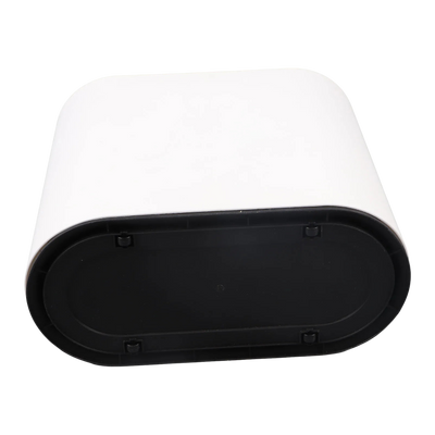 Poubelle blanche à couvercle presse 12L