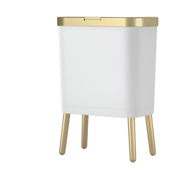 Poubelle de luxe dorée