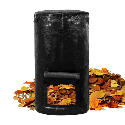 Sac à compost de jardin noir grande capacité 129L