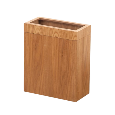 Poubelle en Bois Rectangulaire Moderne