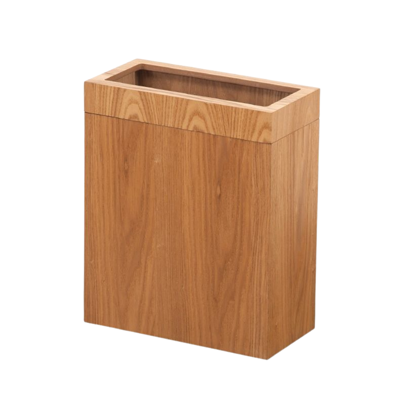 Poubelle en Bois Rectangulaire Moderne