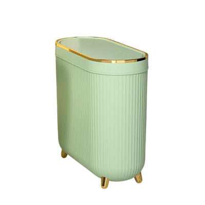 Poubelle de luxe dorée