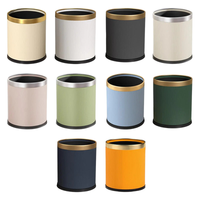 Corbeille à papier moderne ronde en plastique design