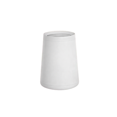 Poubelle design de luxe en inox à couvercle roulant