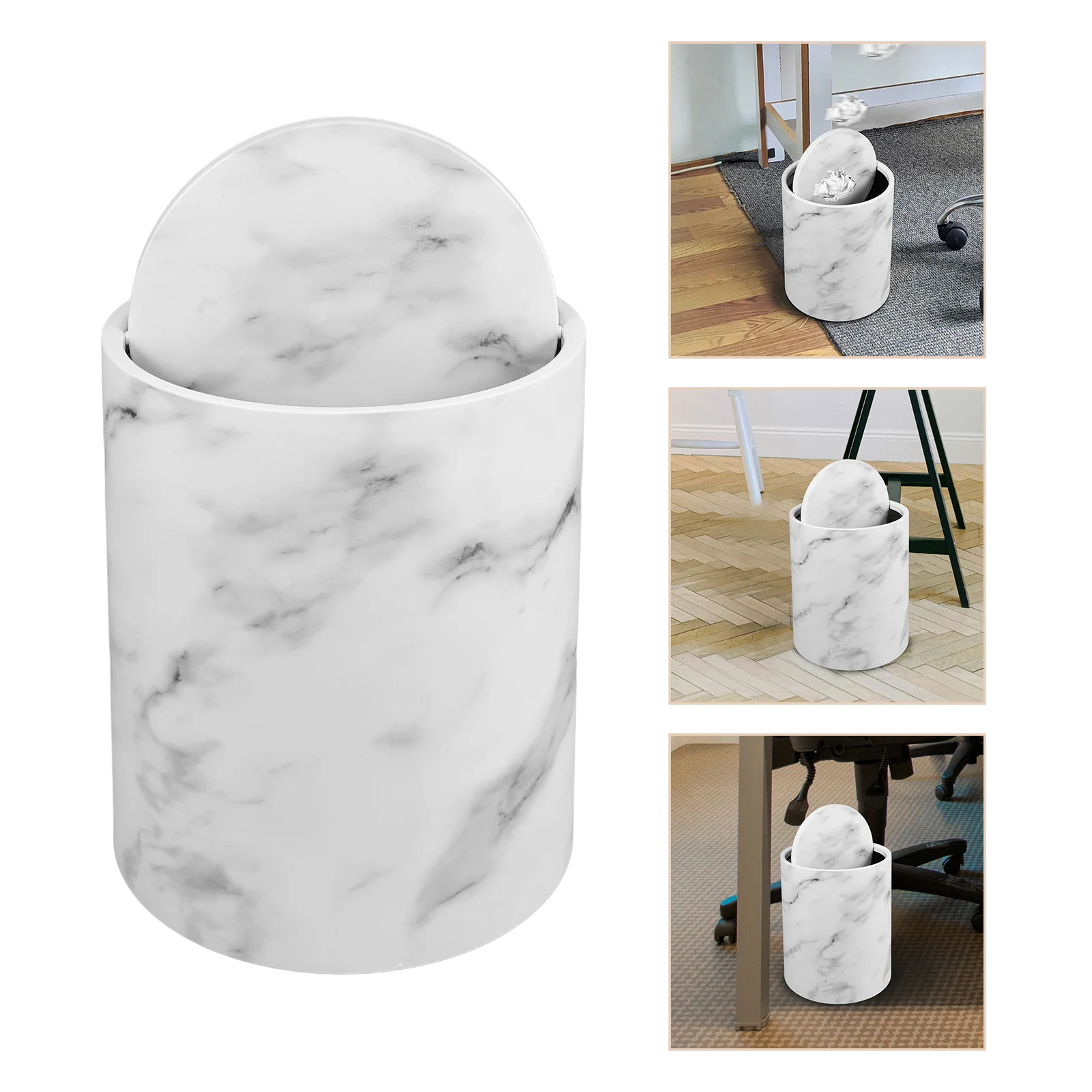 Petite Poubelle Imitation Marbre