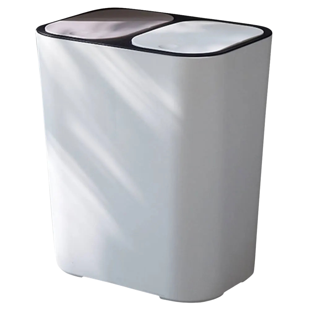 Poubelle de cuisine à deux compartiments