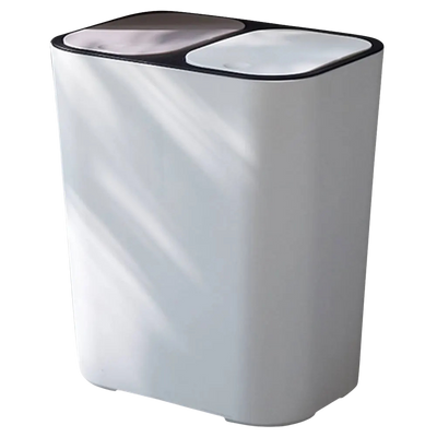 Poubelle de cuisine à deux compartiments