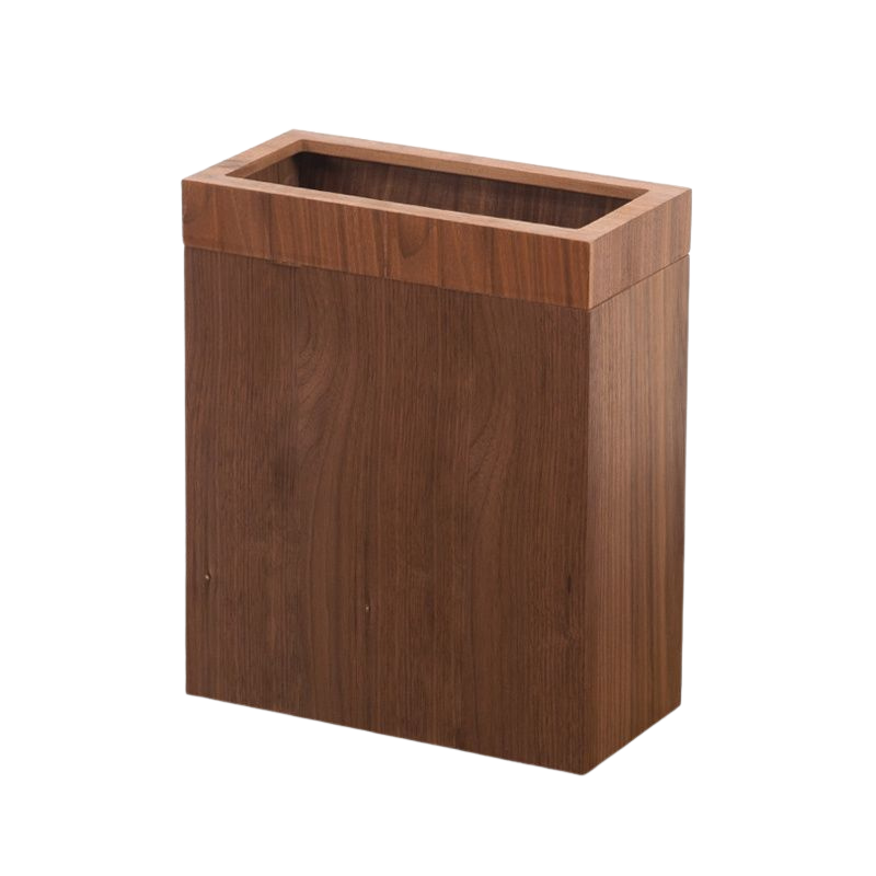 Poubelle en Bois Rectangulaire Moderne