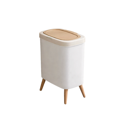 Poubelle rectangulaire avec couvercle à pression design