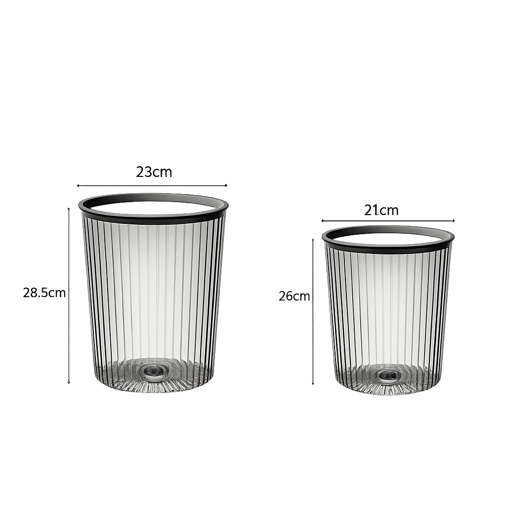 Poubelle Transparente de Luxe à Ordure