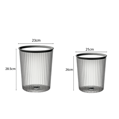 Poubelle Transparente de Luxe à Ordure