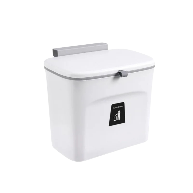 Poubelle murale avec couvercle