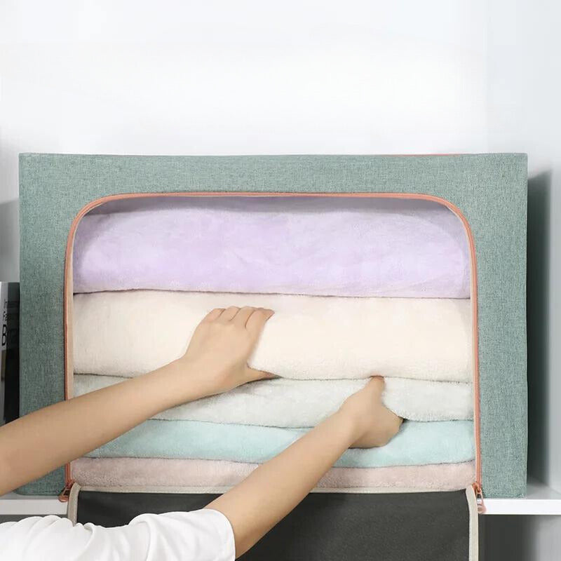 Boîte de rangement en tissu pliable