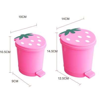Mini Poubelle en Forme de Fraise
