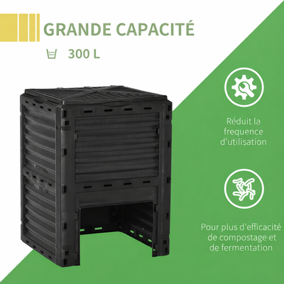 Poubelle de compostage extérieure sans odeur 300L